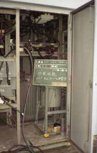 高圧ケーブル引替工事施工中